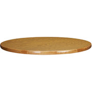 Chromcraft Round Oak Wood Conference Table Top, 48"