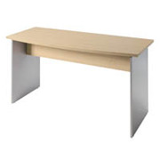 Classic Conference Table, Honey Maple/Silver