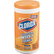 Clorox Disinfecting Wipes Orange Scent 75/Tub
