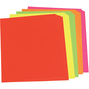 Color Poster Board, 22 x 28, Five Assorted Neon Colors