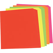 Color Poster Board, 22 x 28, Five Assorted Neon Colors