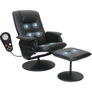 Comfort 8-Motor Massaging Recliner with Ottoman