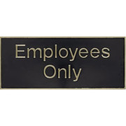 Cosco Employees Only Sign, 3" x 7"
