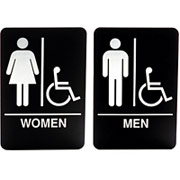 Cosco Men/Women Signs, 6" x 9"