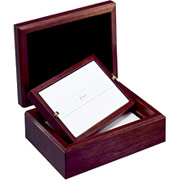 Crane's Dark Cherry Small Desk Box