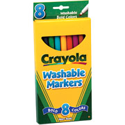 Crayola Bold Color Washable Markers, Fine Tip