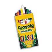 Crayola Classic Markers, Fine Line, 8/Box