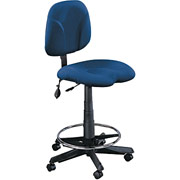 Creative Seating Swivel Task Stool, Blue