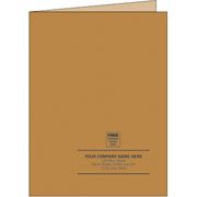 Custom Single Pocket Presentation Folders, Land with Black Ink