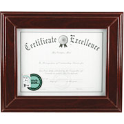 DAX Executive Document Frame, Desktop, Mahogany, 8-1/2 x 11