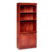 DMI Eclipse Bookcase with Doors, Medium Cherry