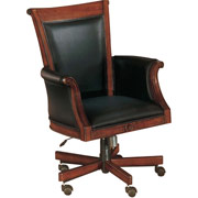 DMI Windemere High-Back Leather Executive Chair, Black