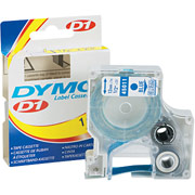DYMO 1/2" D1 Label Maker Tape, Blue on Clear