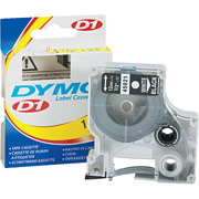 DYMO 1/2" D1 Label Maker Tape, White on Black