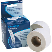 DYMO LabelWriter White VHS Spine Labels, 3/4" x 5-7/8"