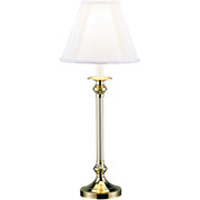 Dana Polished Brass-Finished Candlestick Incandescent Table Lamp
