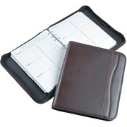 Day-Timer Sienna Leatherlike Starter Set, Zip Closure, Brown, Folio Size