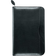 Day-Timer Verona Leather Starter Set, Zip Closure, Black, Portable Size