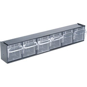 Deflect-o Tilt Bin Multipurpose Storage and Organization 6-Bin System