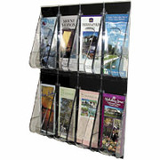 Deflecto Stand-Tall 8-Pocket Wall Mount Leaflet Rack