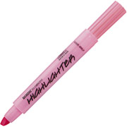 Dixon Fluorescent Highlighters, Wedge Tip, Pink