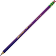 Dixon Ticonderoga Pre-sharpened Erasable Colored Pencils, Purple, Dozen