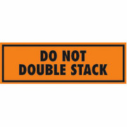"Do Not Double Stack" Shipping Label, 2" x 6"