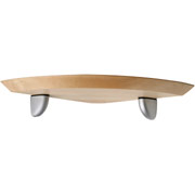 Dolle 10" Zen Maple Corner Shelf Kit with 2 Silver Clips