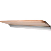 Dolle 24" x 8" Beech Shelf Rail Kit with Silver Rail