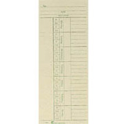 Double-Sided Time Cards, Model 9660, 3 3/8" x 8 1/4"