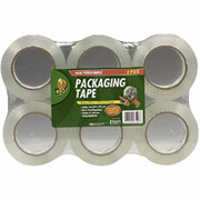 Duck Crystal-Clear Packaging Tape, 1.88" x 109.4 yds, 6 Rolls
