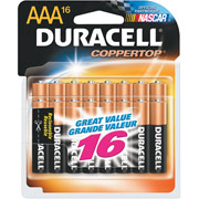 Duracell AAA Alkaline Batteries, 16/Pack