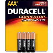 Duracell AAA Alkaline Batteries, 8/Pack