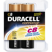 Duracell C Alkaline Batteries, 8/Pack