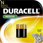 Duracell MN9100 1.5-Volt Alkaline Batteries, 2/Pack