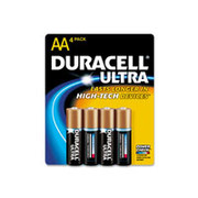 Duracell Ultra AA Alkaline Batteries, 4/Pack