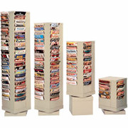 Durham Con-Tur Rotary Literature Racks, 44 Pocket, Putty