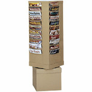 Durham Con-Tur Rotary Literature Racks, 44 Pocket, Tan