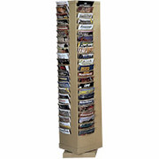 Durham Con-Tur Rotary Literature Racks, 80 Pocket, Tan