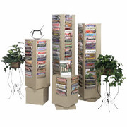 Durham Con-Tur Rotary Literature Racks, 92 Pocket, Putty