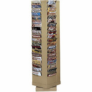 Durham Con-Tur Rotary Literature Racks, 92 Pocket, Tan