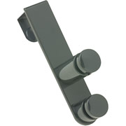 Eldon Over-The-Door Double Hook Graphite Gray