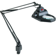 Electrix Black Halogen Magnifing Clamp-on Lamp