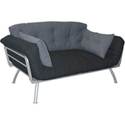 Elite Mali Flex Futon Coal Pewter/Black Frame