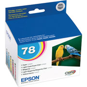 Epson T078920-S Color Ink Cartridges, 5/Pack