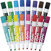 Expo Low Odor Chisel Tip Dry-Erase Markers, 16 Pack