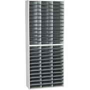 Fellowes 72-Compartment Literature Organizer, Letter, Dove Gray