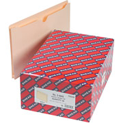 File Jackets, Reinforced Double Pli Tabs, Legal Size, 1-1/2" Expansion