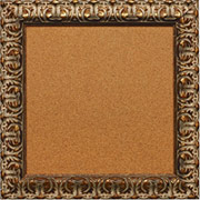 Florentine Gold Corkboard w/Antique Gold Frame