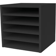 Foremost Hold'ems Modular Cube Storage System, Black 15"H X 15"W X 15"D Cube with Five Shelves